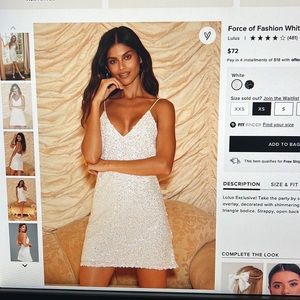 Lulu's White Mini Dress
